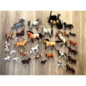 Mixed Lot Schleich Model Horse‎ Papo Safari Breyer Vintage Retired Figure Set